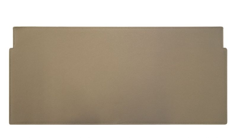 Lichtgraue Lederauflage 50x35 cm für USM Schreibtisch, hochwertige Schreibtischunterlage aus echtem Leder.